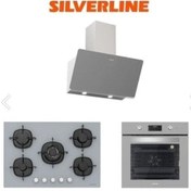 Resim Silverline Gri Cam Ankastre Set (3457 Soho 60+CS5365S01+BO6502S02) 