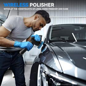 Resim Yeni 5000 RPM Kablosuz Mini Cilalılaştırıcı, 7 Değiştirilebilir Fırça Başlıklı 3 Hız Ayarlı Araba Parlatma Makinesi, Otomobil Tamiri için Ayarlanabilir Hız Elektrikli Alet, USB Şarj, Üç Renkte Mevcut 