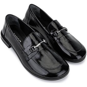 Resim Tamer Tanca Kadın Hakiki Deri Siyah Rugan Loafer Ayakkabı 899 12619 Bn Ayk Sk25-26 Sıyah Krsk Rgn Siyah 