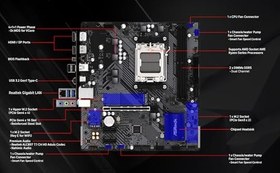 Resim Asrock A620M-HDV/M.2 AMD AM5 DDR5 Micro ATX Anakart 