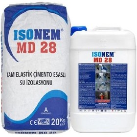 Resim İsonem Md28 Tam Elastik Çimento Esaslı Su İzolasyonu 20+10 Kg 