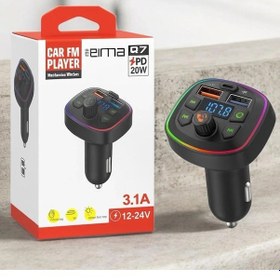 Resim Eıma Q7 Bluetooth Araç Fm Transmitter Mp3 Çalar Type-c Pd 20w Hızlı Şarj 