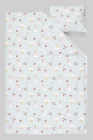 Resim Organik Çarşaflı Bebek Nevresim Takımı (100x150) - Şirin Tavşanlar 100 x 150 