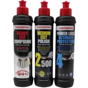 Resim Menzerna 400- 2500 Powerlock Pasta ve Boya Koruma Seti 250 ml 