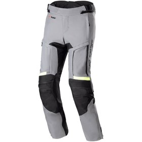 Resim Alpinestars Bogota Pro Drystar Korumalı Motosiklet Pantolonu Gri Siyah Sarı 