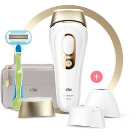 Resim Braun Silk Expert Pro 5 PL5257 400.000 Atımlı, 3 Başlıklı Yeni Nesil IPL + Tasarım Çanta | Braun Braun