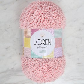 Resim Loren Lamb Pembe El Örgü İpi - R079 