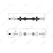 Resim SVAC 10-187 Ön Fren Hortumu Audi A6 Avant S6 Quattro 13- 2.0TDI 11-18 3.0TDI 14-18 A7 Sportback 3.0TDI 13- 