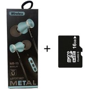 Resim Platoon MS-T5 Şarjlı MP3 Çalar Bluetooth Kulaklık + 16 GB Hafıza Kartı 