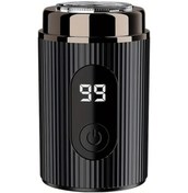 Resim Challenger Siyah Mini Taşınabilir Elektrikli Sakal Makinesi Usb Şarj Edilebilir Tıraş Seti Erkekler İçin Hediye 