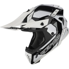 Resim Acerbis X-Track 22-06 Kask Siyah Beyaz 