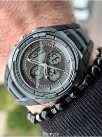 Resim Jaga Su Geçirmez Kronometreli Füme Dijital Erkek Kol Saati 