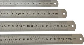 Resim Celik Cetvel 30 Cm Gümüş 
