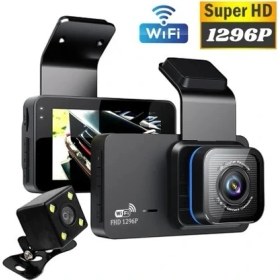 Resim Araç Kamerası - 1296P 2k Video Kaydı 3 Inç Ekranlı Wifi App Control Gece Görüşü Geri Görüş Kamerası 