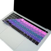 Resim Macbook Pro Klavye Koruyucu US-TR Baskı A1706 A1989 A2159 A1707 A1990 Uyumlu Ombre 