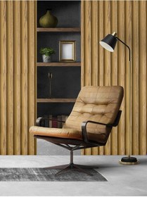 Resim Dekorafence Duvar Çıtası Lambiri Kanallı Ceviz 