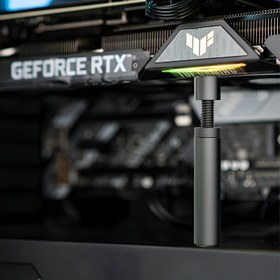Resim 1pc Ayarlanabilir Manyetik GPU Tutucu Kolu, Bilgisayar Grafik Kartı Destek Standı için PC Ana Bilgisayarı, Güç veya Pile Gerekli Değil 