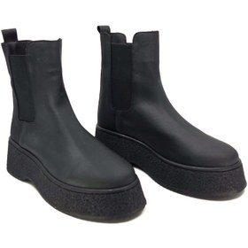 Resim GEGARO G106 Microfiber Deri Yüksek Taban Chealse Kadın Bot 
