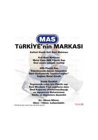 Resim Mas Marka Koli Bant Makinesi 40 ve 100 M İçin 
