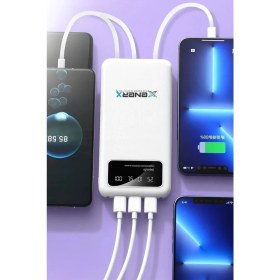Resim Enerx ENR-P20DC 20000 Mah 2.1 Amper Dahili Kablolu Powerbank Siyah 