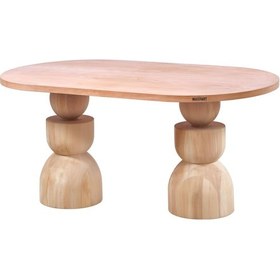 Resim Masifart Bethany 200 Lük Kupa Oval Masa Cilasız Ham Ham 