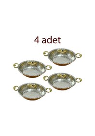Resim 4 Adet Bakır Mini Kahvaltılık Bakır 