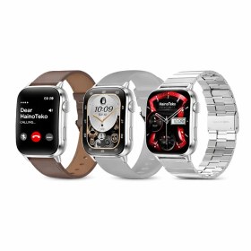 Resim Haino Teko Watch Ultra 14 Amoled Ekran WaterProof 3 Kordonlu Akıllı Saat Gümüş Teko14 