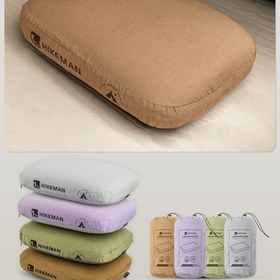 Resim Outdoor Kamp Yastığı Hafıza Köpük Yavaş Geri Dönüş Boyun Koruma Uyku Yastığı için Kamp Çadırı Taşınabilir Şekerleme Seyahat Yastığı 