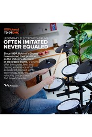 Resim Hepta Collection Roland TD-07DMK elektronik V davul seti – efsanevi iki katmanlı file baş kiti, olağanüstü ifade gücü 
