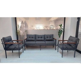 Resim Safir 3 1 1 Bahçe,balkon,teras,cafe,çay Seti,oturma Grubu,koltuk Takımı,ofis Koltuğu Antrasit Siyah Antrasit - Siyah 