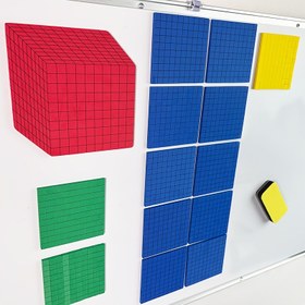 Resim 131 adet EVA Köpük Manyetik Onlu Öğretim Seti - Matematik Eğitimi için Renkli Sayı Blokları, Yer Değeri ve Sayma Öğrenmesi için Mükemmel, Matematik Eğitimi Aracı|Renkli Sayı Blokları|Manyetik Yapıştırıcı 