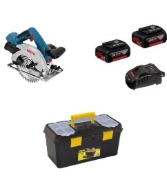 Resim Bosch Gks 18 V 57 Akülü Daire Testere Makinası 18 V 5Ah 