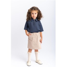 Resim Oliventhekid Gabardin Kız Çocuk Etek Bej Bej 