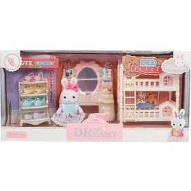 Resim Mini Tavşan Ailesi Yatak Odası Seti - Tatlı Rüyaların Adresi Bay Dreamy 