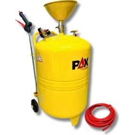 Resim PAX 100 Litre Köpük Tankı + 8 Metre Metal Hortumlu Profesyonel Oto Yıkama ve Köpük Püskürtme Tankı 