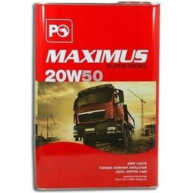 Resim Petrol Ofisi Maximus 20W-50 18 Litre Motor Yağı ( Üretim Yılı :2023 ) 