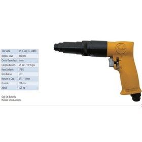 Resim uno air Unoair 6mm Kabzalı Tornavida 