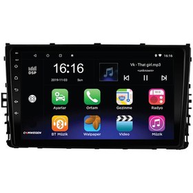 Resim COMWEGEN VolkswagenCaravelle4 GbRam 32Gb DahiliAndroid KablosuzCarplay-androidauto Navigasyon Multimed Uyumlu 