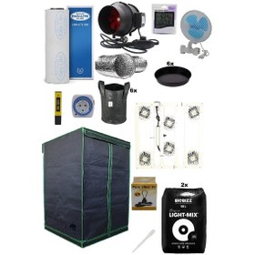 Resim 120x120x200 Bitki Yetiştirme Kabin Seti Eco 