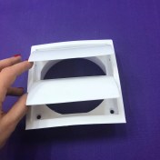 Resim İlöz Dış Duvar Izgarası Jaluzili Çap 125 mm Beyaz 