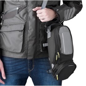 Resim ebakbak Motosiklet Depo Üstü Çanta Güçlü Mıknatıs 600D Kumaş Telefonluk Tang Bag Tur Çantası 