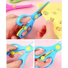 Resim Kilitli Ve Korumalı Çocuk Makası, Ergonomik Tasarım İle Güvenli Kullanım 