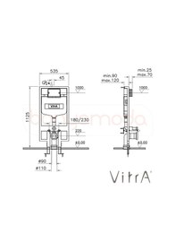 Resim VitrA Gömme Rezervuar Seti 