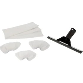 Resim Karcher Sc Serisi Için Cam Silme Aparatı ve Mikrofiber Bez Seti 3'lü, Sc1 Sc2 Sc3 Sc Sc5 Modeller ile Uyumlu Cam Silme Aparatı ve 3'lü Mikrofiber Bez Seti 