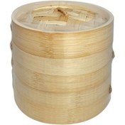 Resim Bamboo Bambu Buharlı Pişirici 18 Cm 2 Katlı Steamer 18 Cm 2 Layers 