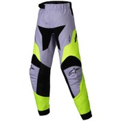 Resim Alpinestars Kid Racer Veil Çocuk Off-road Pantolonu Gri Sarı Siyah 