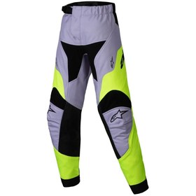 Resim Alpinestars Kid Racer Veil Çocuk Off-road Pantolonu Gri Sarı Siyah 