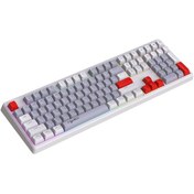Resim Hxsj V300 Kablolu K108 Rgb Streamer Oyun Klavyesi Ayarlanabilir Arka Aydınlatmalı Kompozit Fonksiyon 
