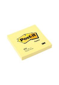 Resim Post-İt Yapışkanlı Not Kağıdı 76X76 Sarı 654 