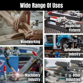 Resim Good Hand GH-40344 Dikey Mandallı Geçiş Kelepçesi | 900 kg Kapasiteli Mandal Plakalı - Güçlü Sabitleme 